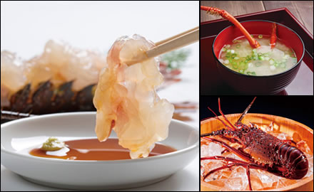 活伊勢海老のお造り